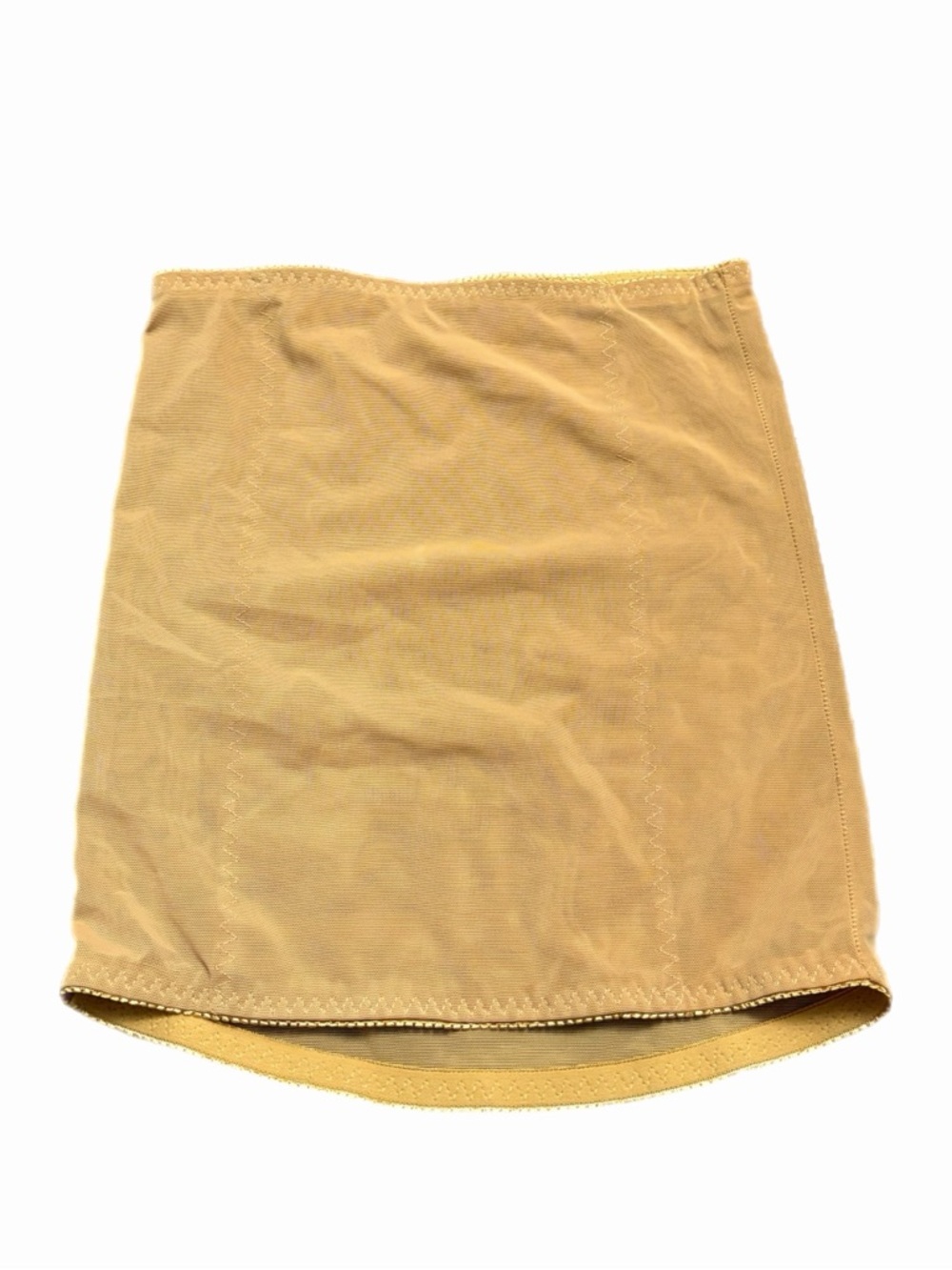 90s European Vintage Mesh Nylon Waist Trainer Shapewear Corset (Tan/Nude) S/M